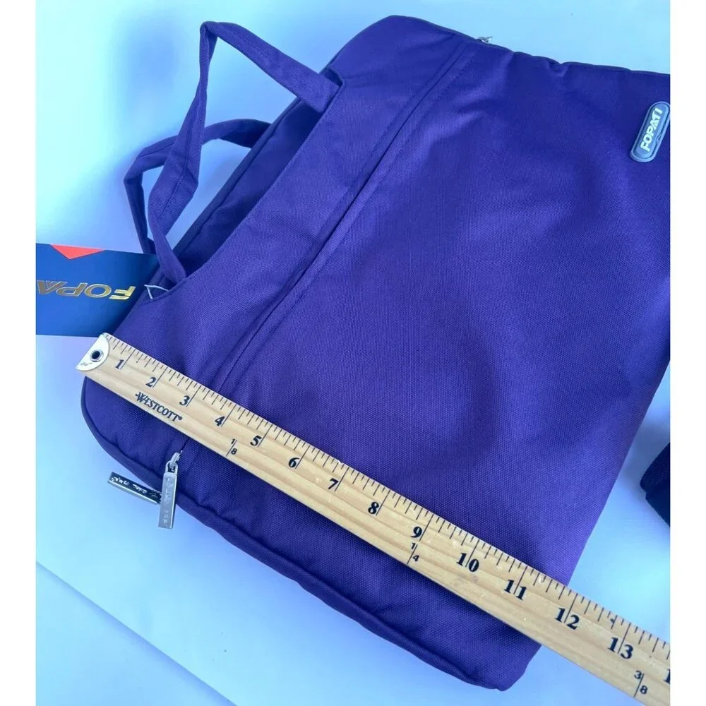 FOPATI Laptop Case Dark Purple Crossbody Laptop Bag
